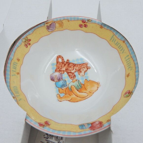Royal Doulton Winnie the Pooh Gift Collection Toddler 3PC Dish Set Ceramic - Picture 5 of 8